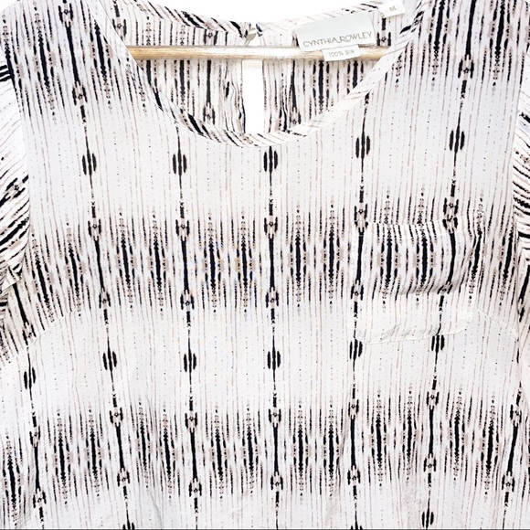 Cynthia rowley 100% silk blouse - Picture 5 of 12